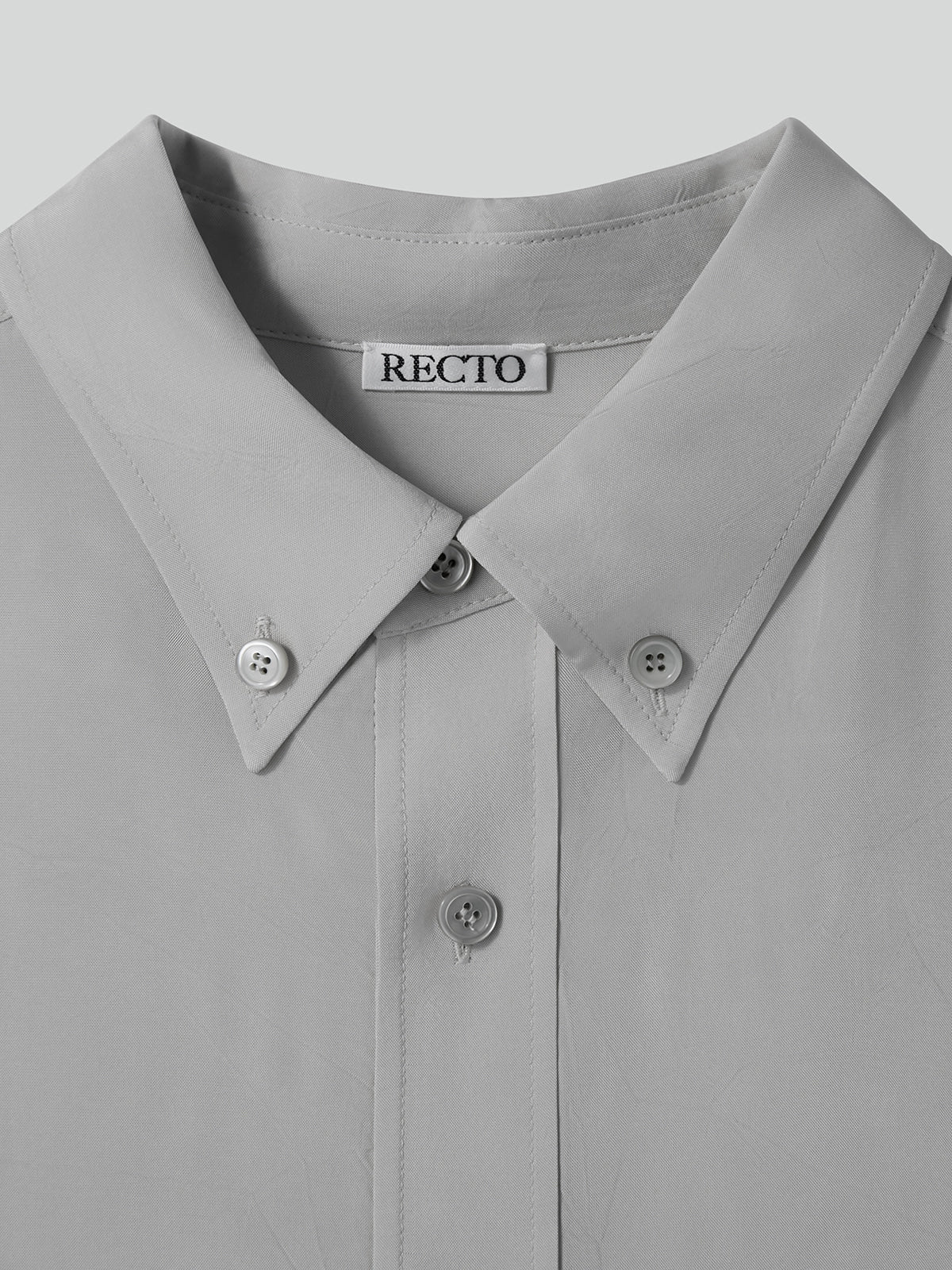 Recto - Wrinkled Fluid Shirt (Light Taupe) product image 7 | TRAB K-Fashion Australia