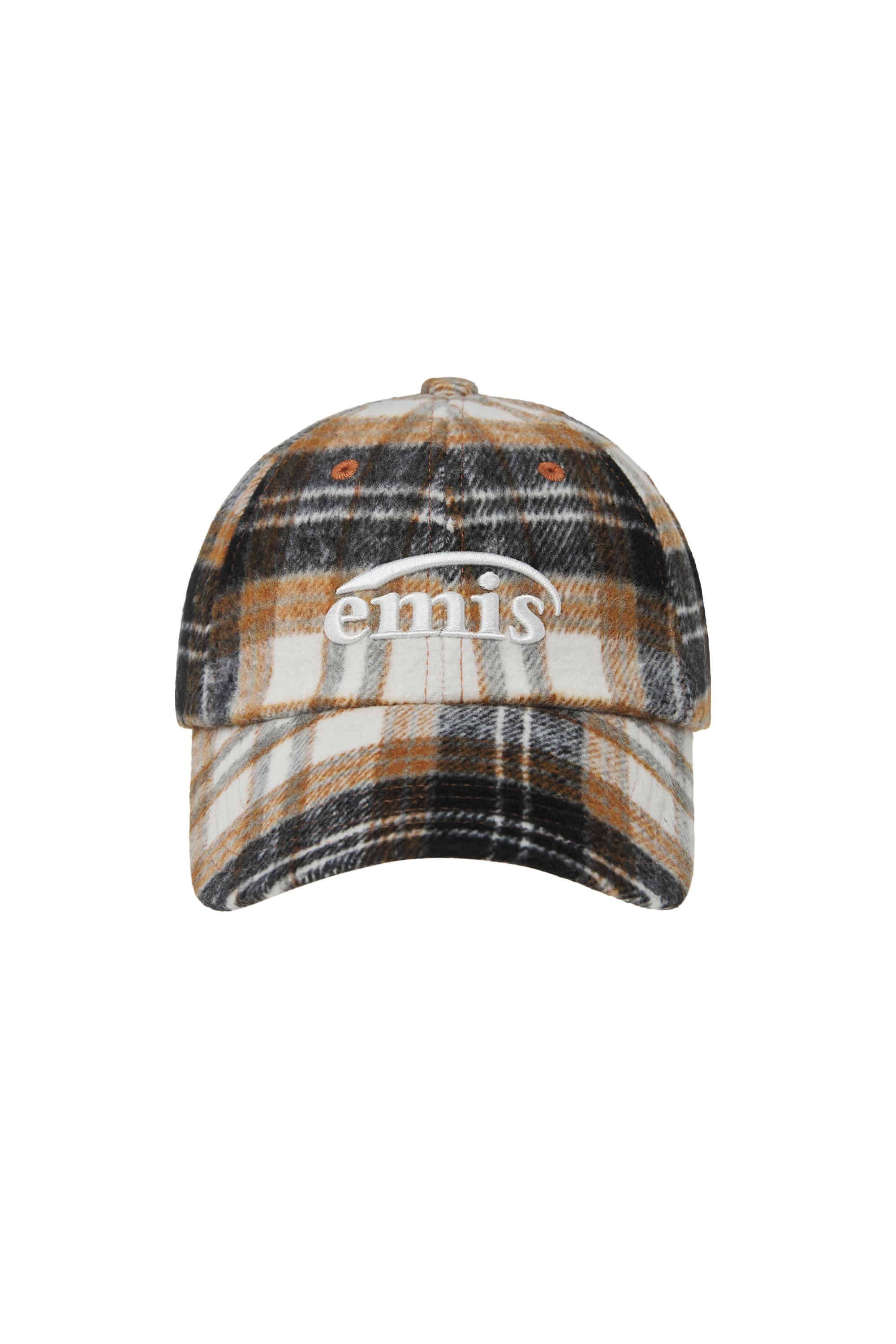 Emis - Multi Color Check Ball Cap (Orange) product image 1 | TRAB K-Fashion Australia