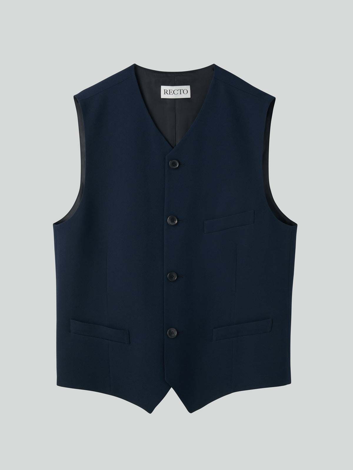 Recto - Strap Detail Suit Vest (Dark Navy) product image 4 | TRAB K-Fashion Australia