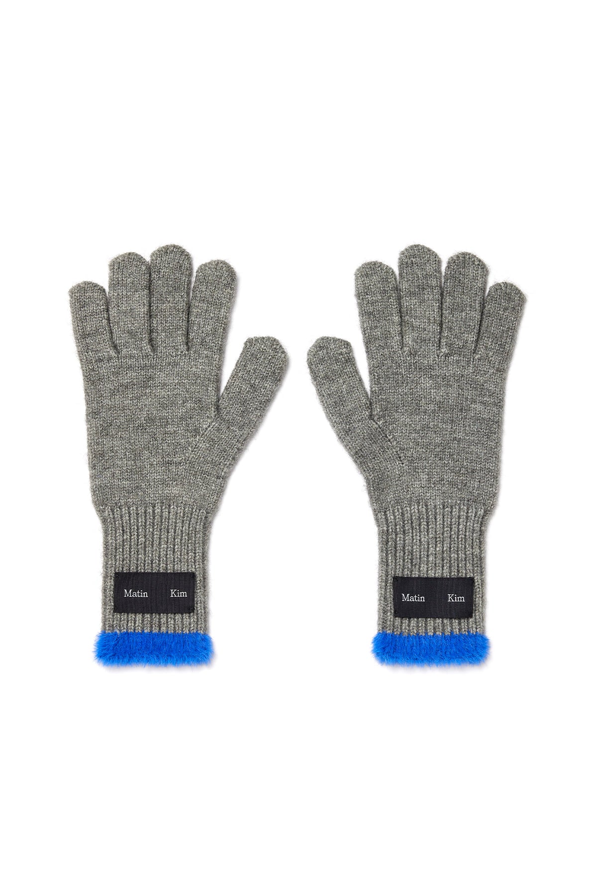Matin Kim - Two Tone Finger Hole Gloves (Grey) product image 1 | TRAB K-Fashion Australia