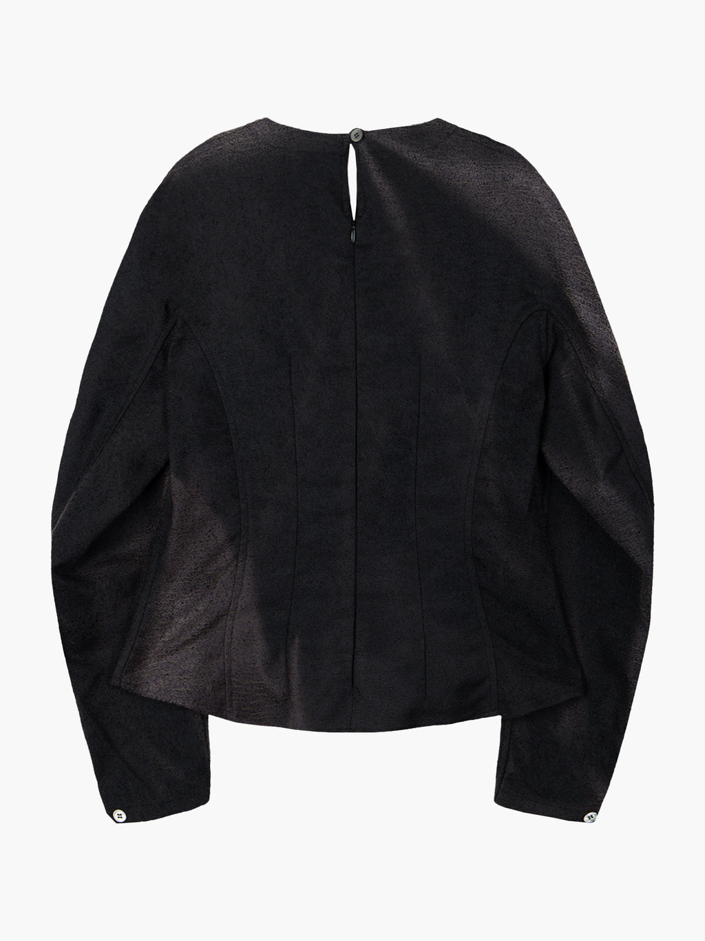 Jiyong Kim - Sun-Bleached Darted Blouse (Black) product image 7 | TRAB K-Fashion Australia