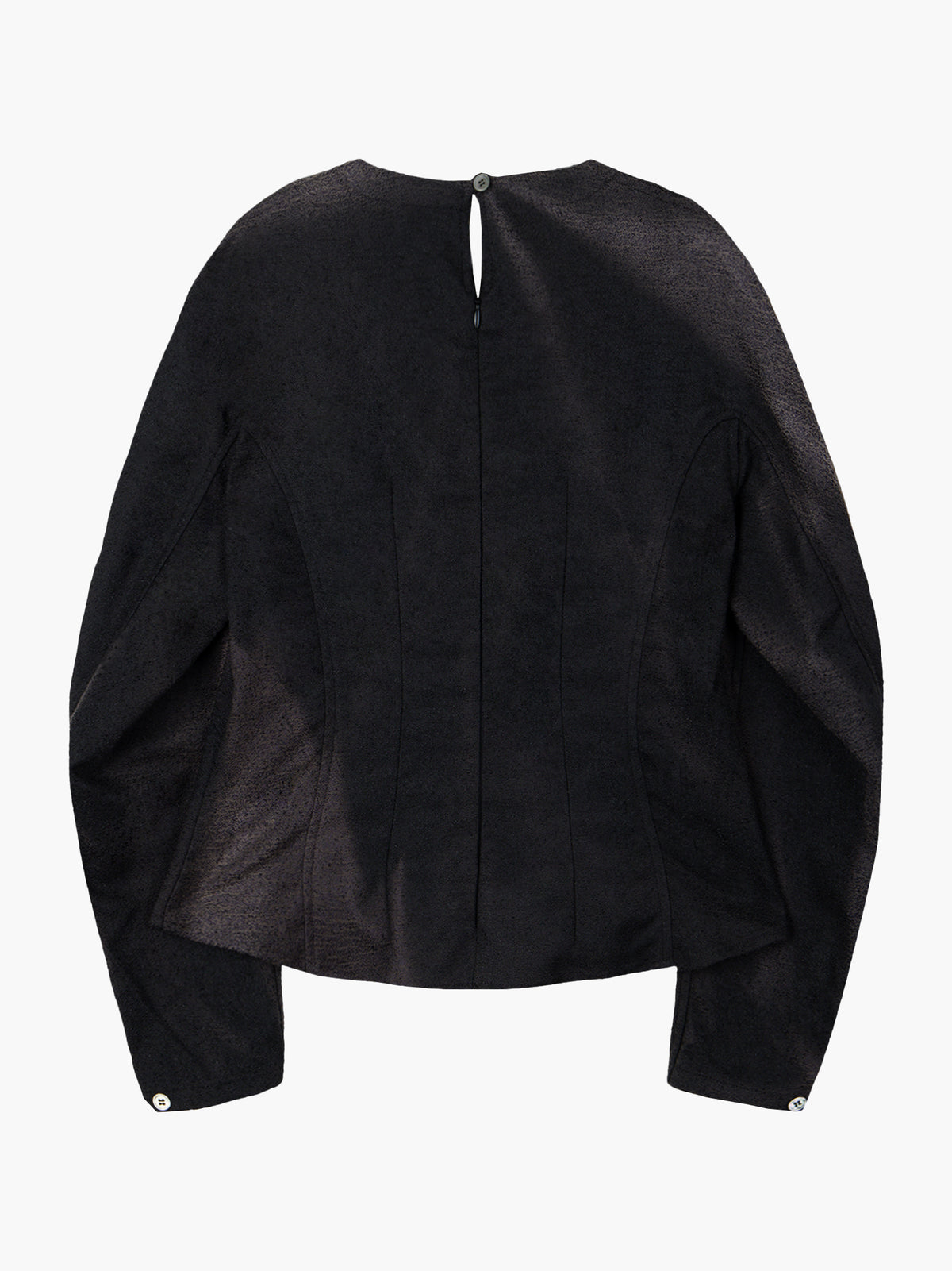 Jiyong Kim - Sun-Bleached Darted Blouse (Black) product image 7 | TRAB K-Fashion Australia