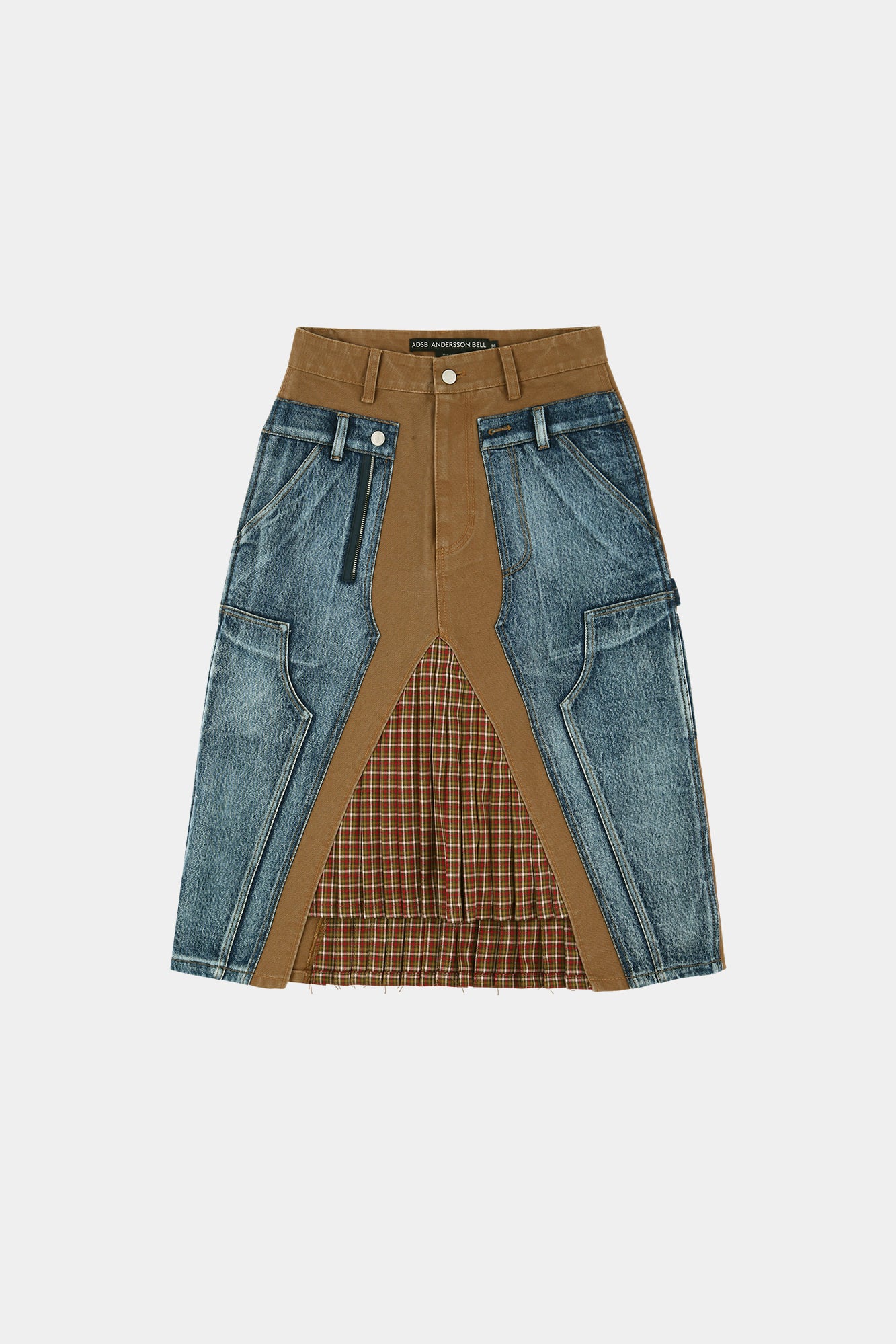 Andersson Bell - Carpenter Deconstructed Pleats Skirt (Hamilton Brown) product image 12 | TRAB K-Fashion Australia