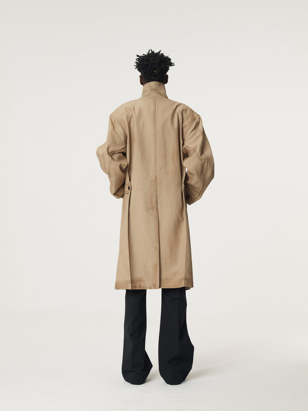 Recto - Vintage Effect Cotton Coat (Desert) product image 3 | TRAB K-Fashion Australia