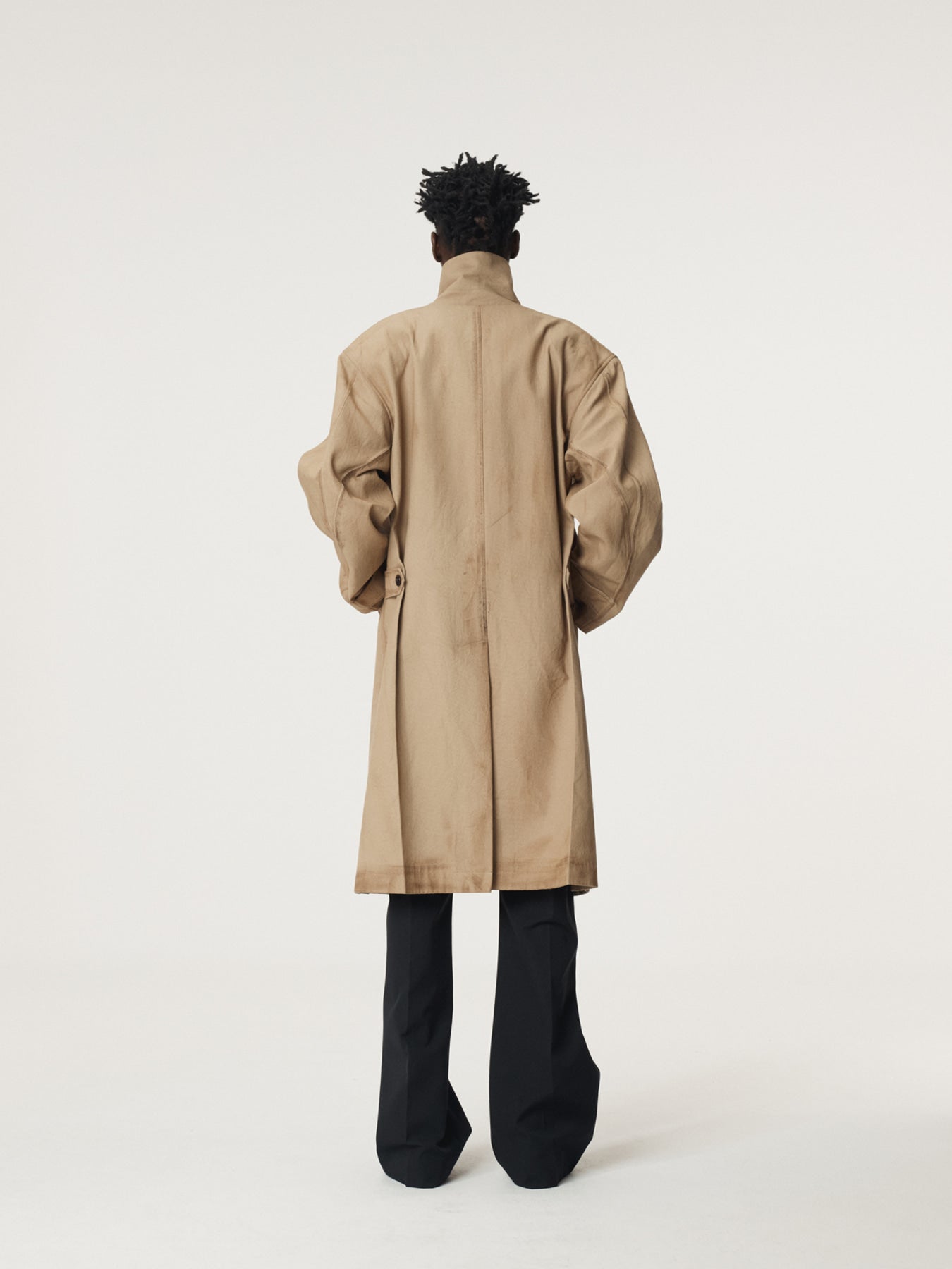 Recto - Vintage Effect Cotton Coat (Desert) product image 3 | TRAB K-Fashion Australia