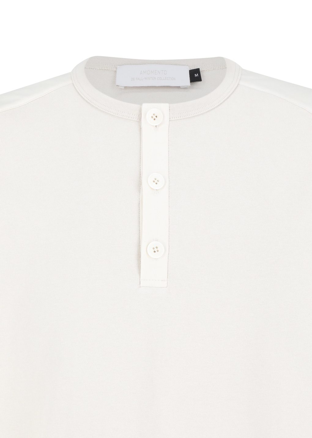 Amomento - Henley neck long sleeve (Ivory) product image 9 | TRAB K-Fashion Australia