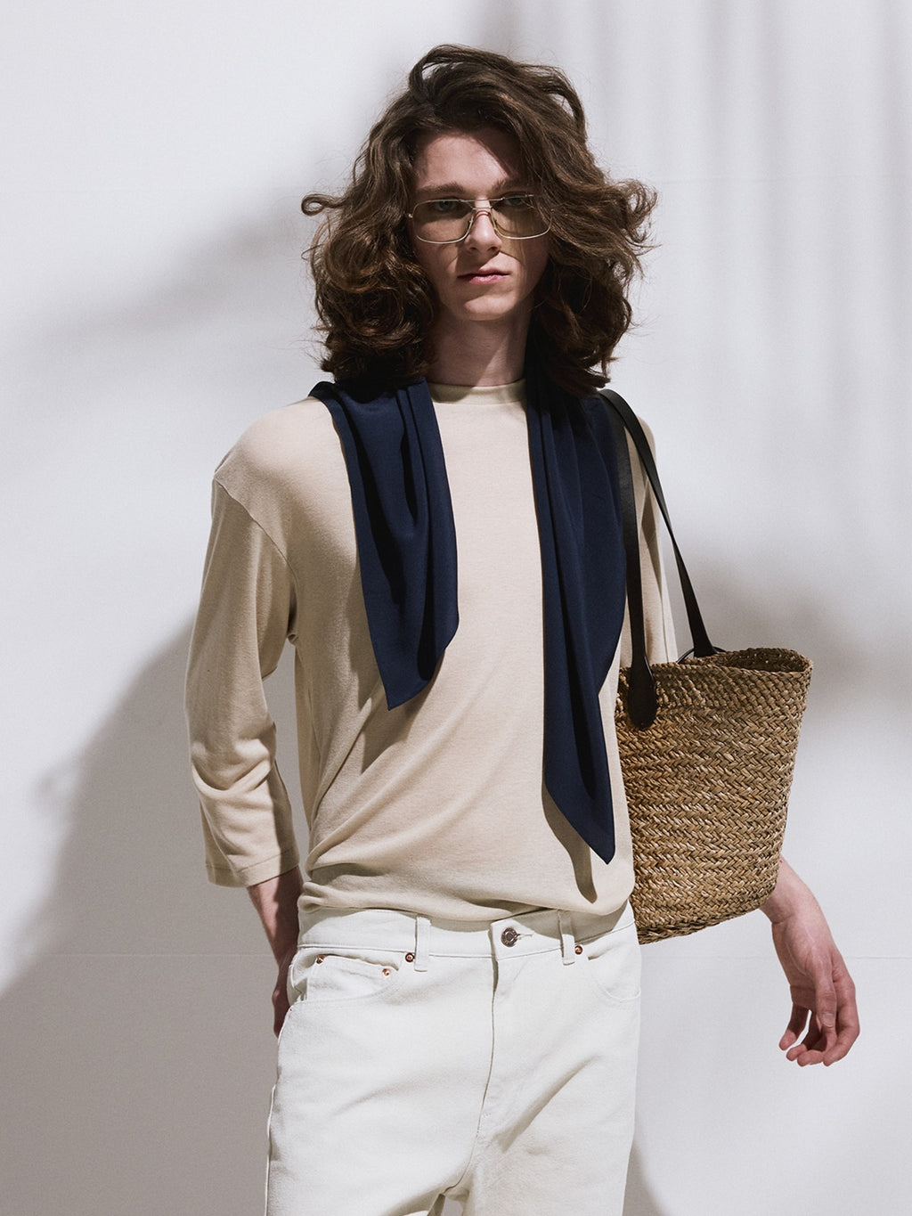 Recto - Wool Blend Loose Top (Light Beige) product image 1 | TRAB K-Fashion Australia