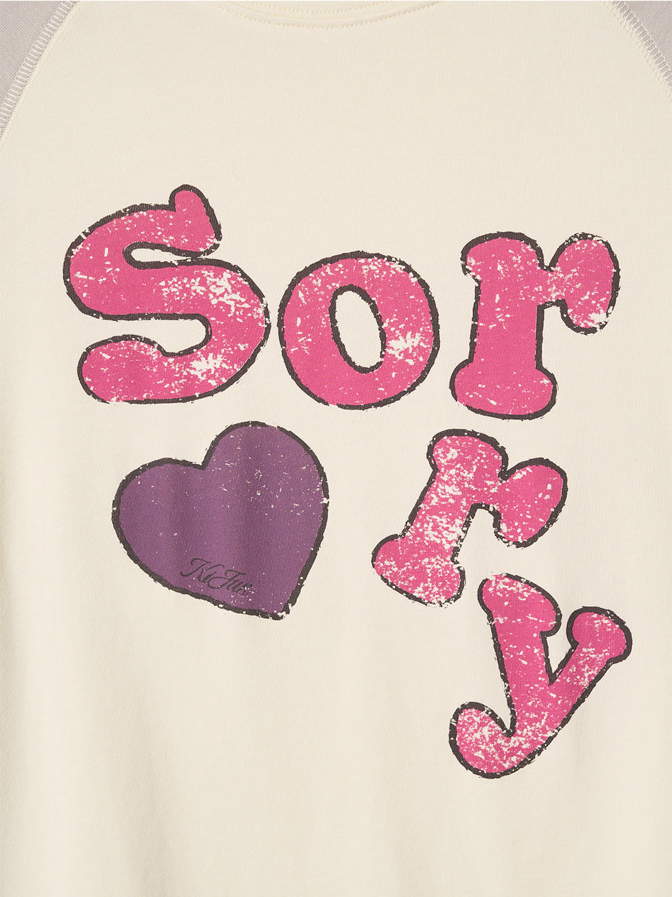 Kijun - Sorry Raglan Tee (Ivory) product image 12 | TRAB K-Fashion Australia