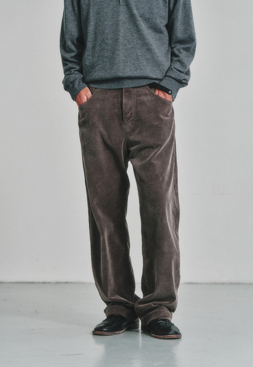 Art if acts - Garment Dyed Corduroy 5P Pants (Mud) product image 4 | TRAB K-Fashion Australia