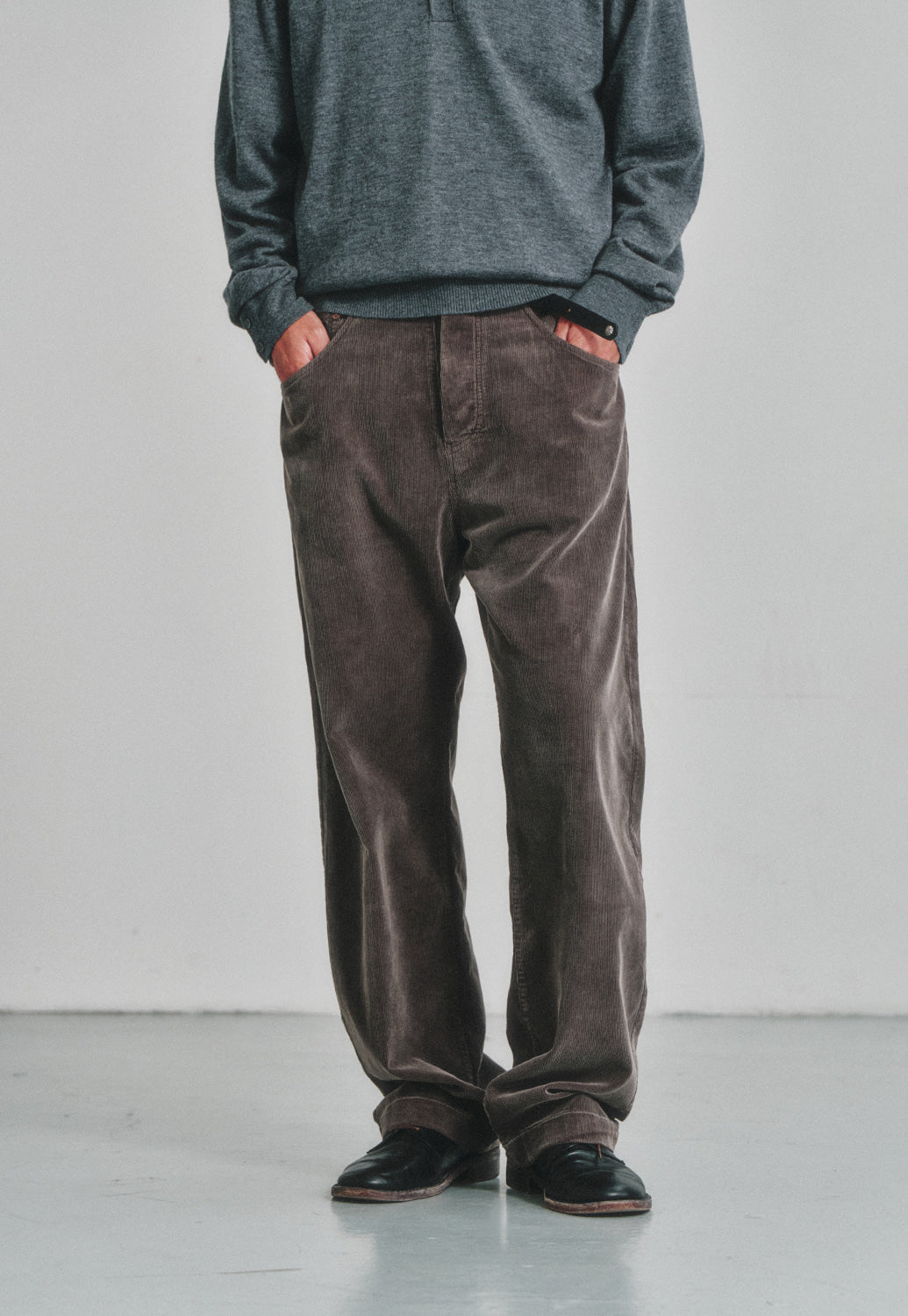 Art if acts - Garment Dyed Corduroy 5P Pants (Mud) product image 4 | TRAB K-Fashion Australia