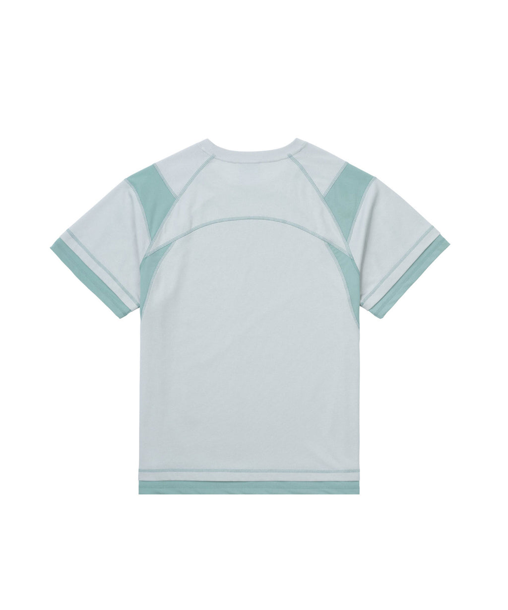 San San Gear - Mesh Paneled T-Shirt (Light Grey) product image 5 | TRAB K-Fashion Australia