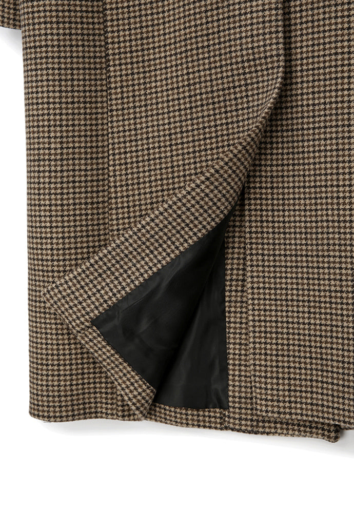 Tonywack - Single Breasted Tailored Coat (Brown/Beige/Black Houndtooth) product image 17 | TRAB K-Fashion Australia