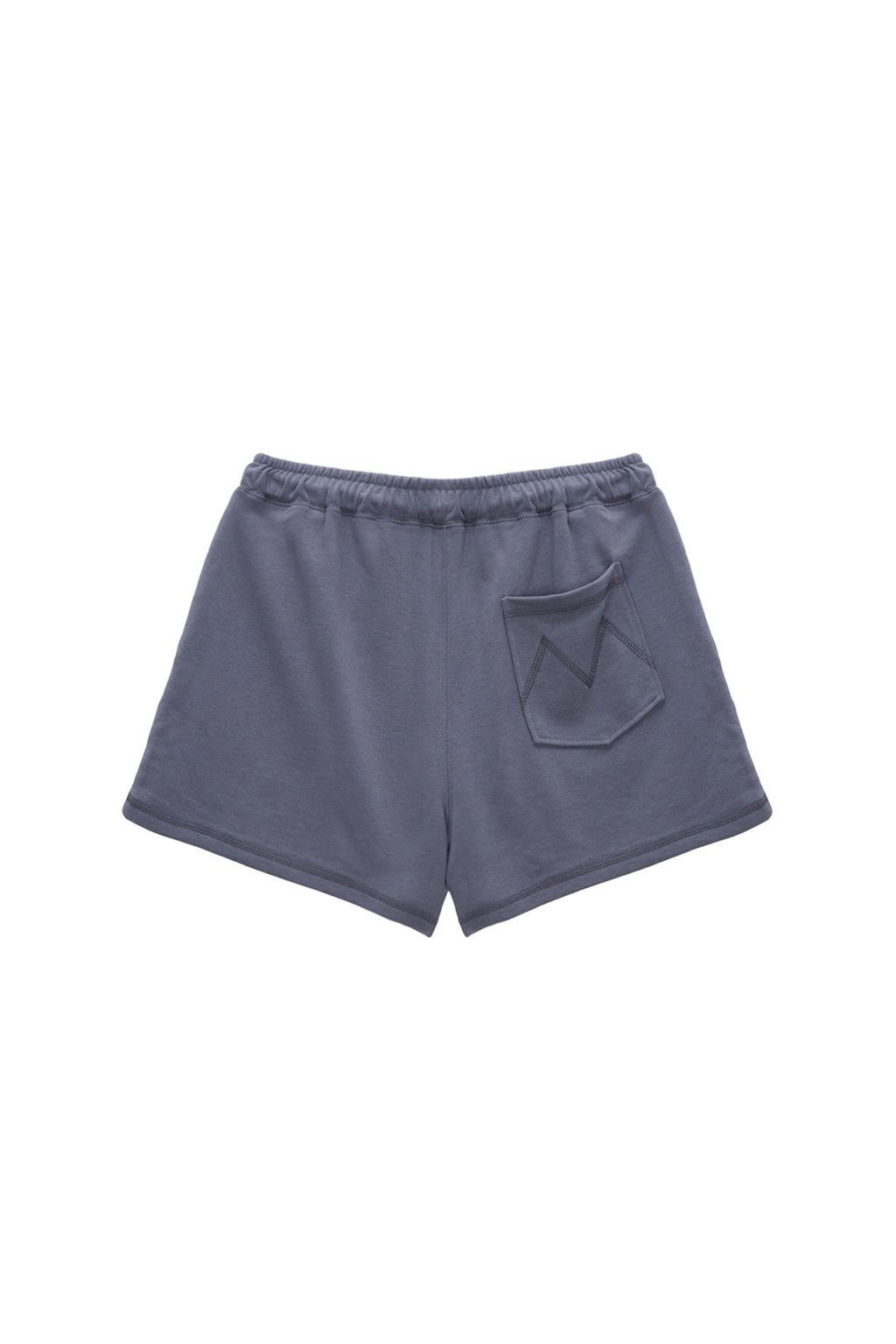 Matin Kim - Stitch Label Sweatshorts (Smoke Blue) product image 2 | TRAB K-Fashion Australia