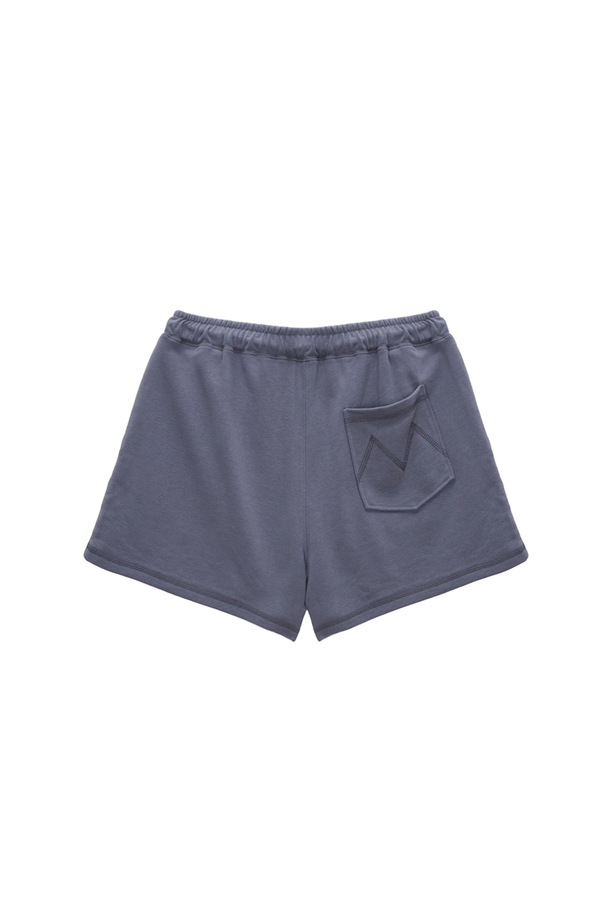 Matin Kim - Stitch Label Sweatshorts (Smoke Blue) product image 2 | TRAB K-Fashion Australia