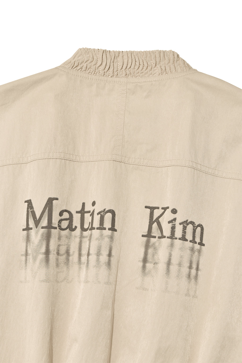 Matin Kim - Washed Volume Bomber Jumper (Beige) product image 6 | TRAB K-Fashion Australia