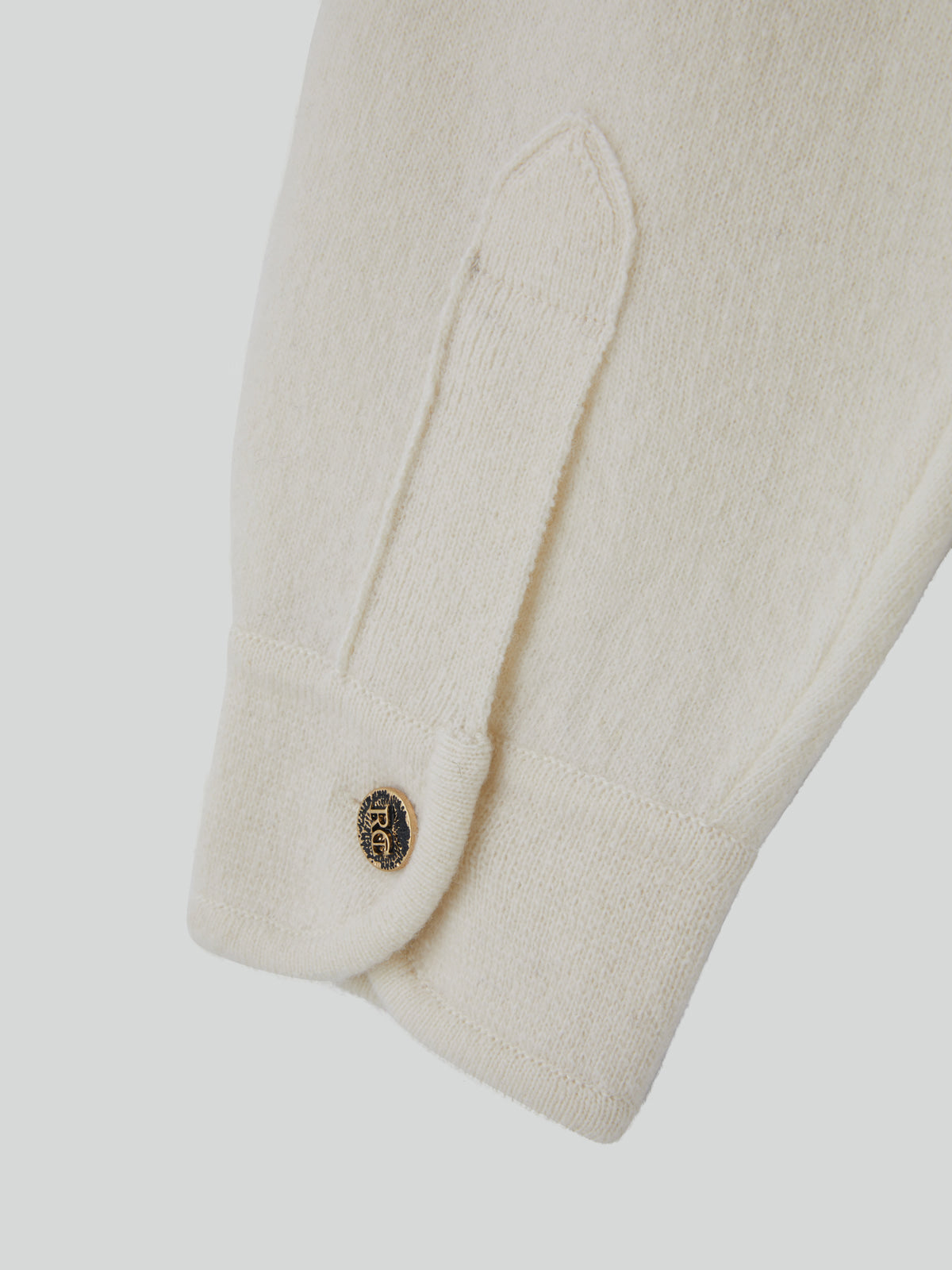 Recto - Shirt Cuffs Detail Knit Top (Cream) product image 13 | TRAB K-Fashion Australia