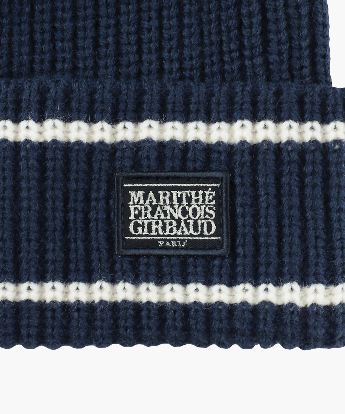 Marithe & Francois Girbaud - Micro Classic Logo Color Block Beanie (Navy) product image 3 | TRAB K-Fashion Australia