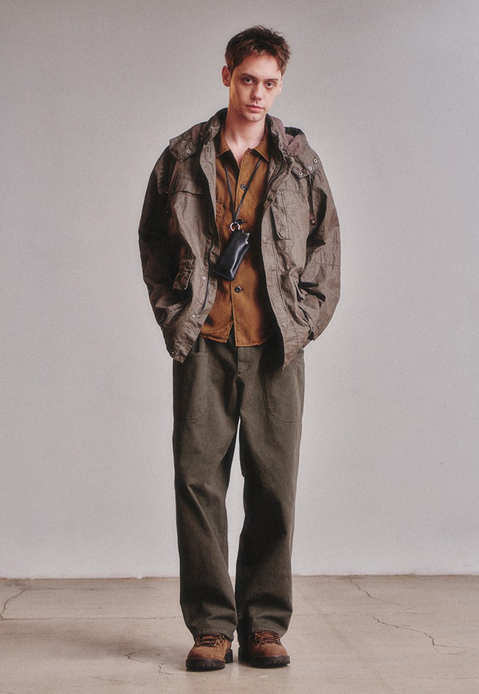 Art if acts - French Workwear Pants (Khaki) product image 1 | TRAB K-Fashion Australia