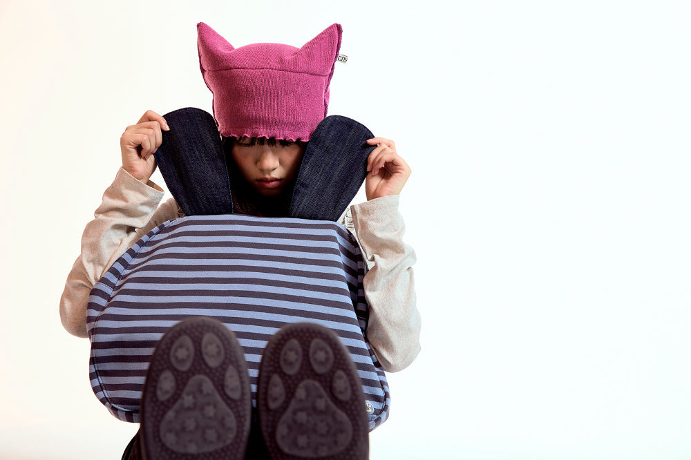 Coyseio - Raw Edge Cat Beanie (Brown) product image 6 | TRAB K-Fashion Australia