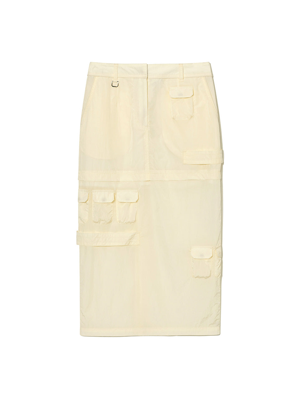 Kijun - Military Long Skirt (Pale Yellow) product image 5 | TRAB K-Fashion Australia