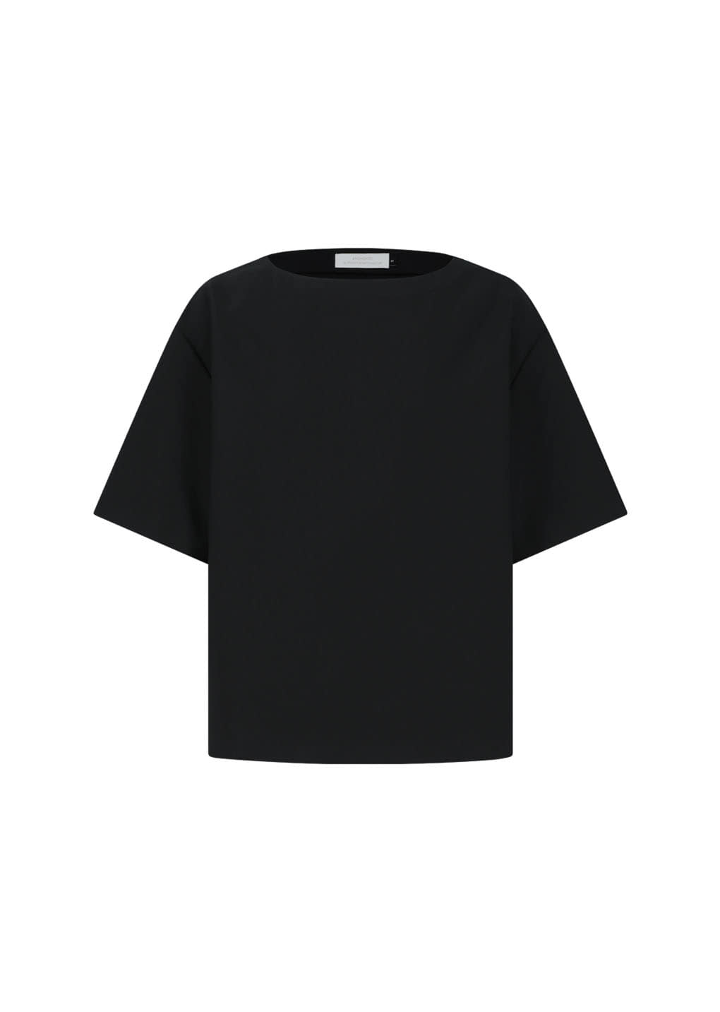 Amomento - Oversized Boat Neck Top (Black) product image 2 | TRAB K-Fashion Australia