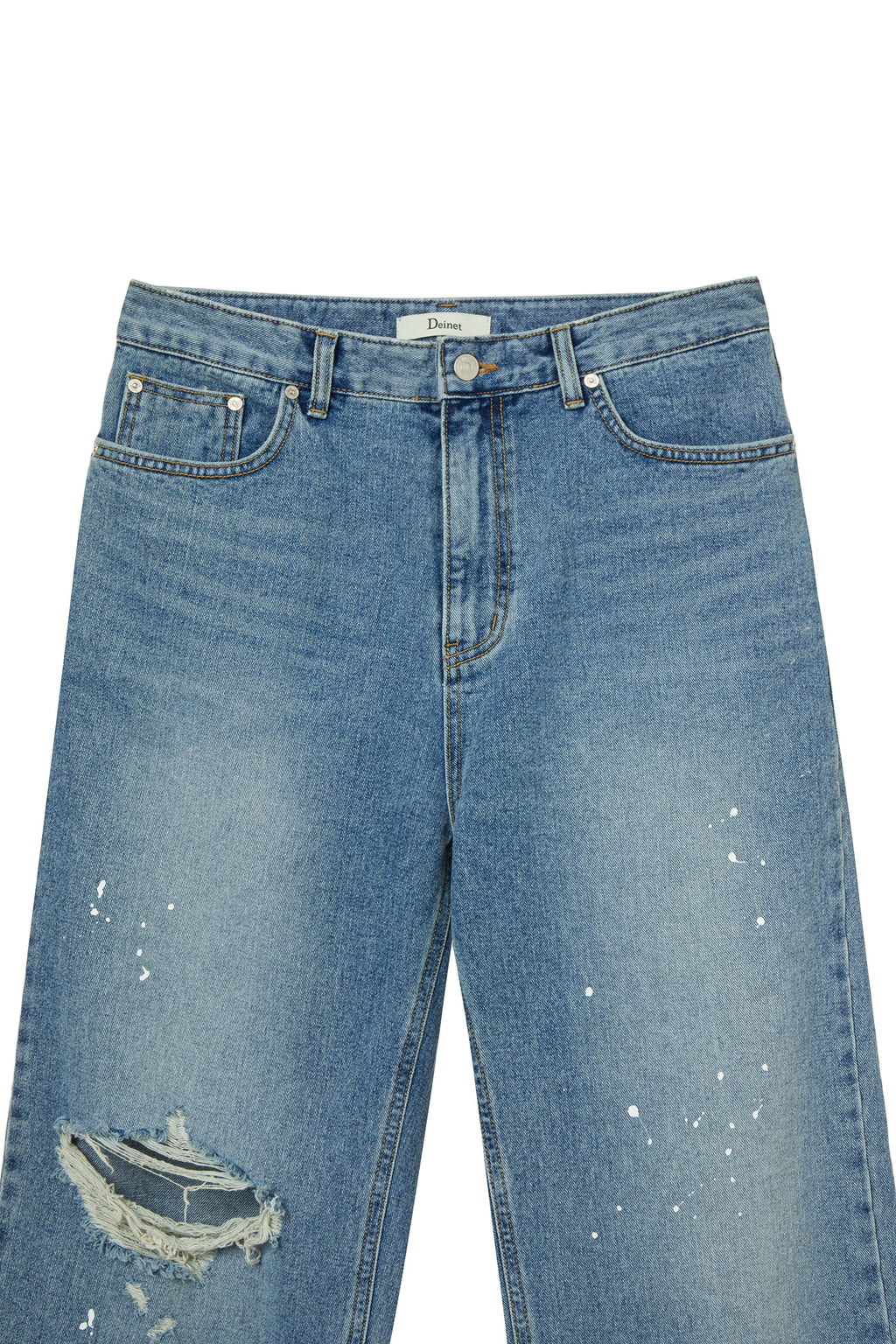 Deinet - Painted Logo Point Jeans (Blue) product image 14 | TRAB K-Fashion Australia