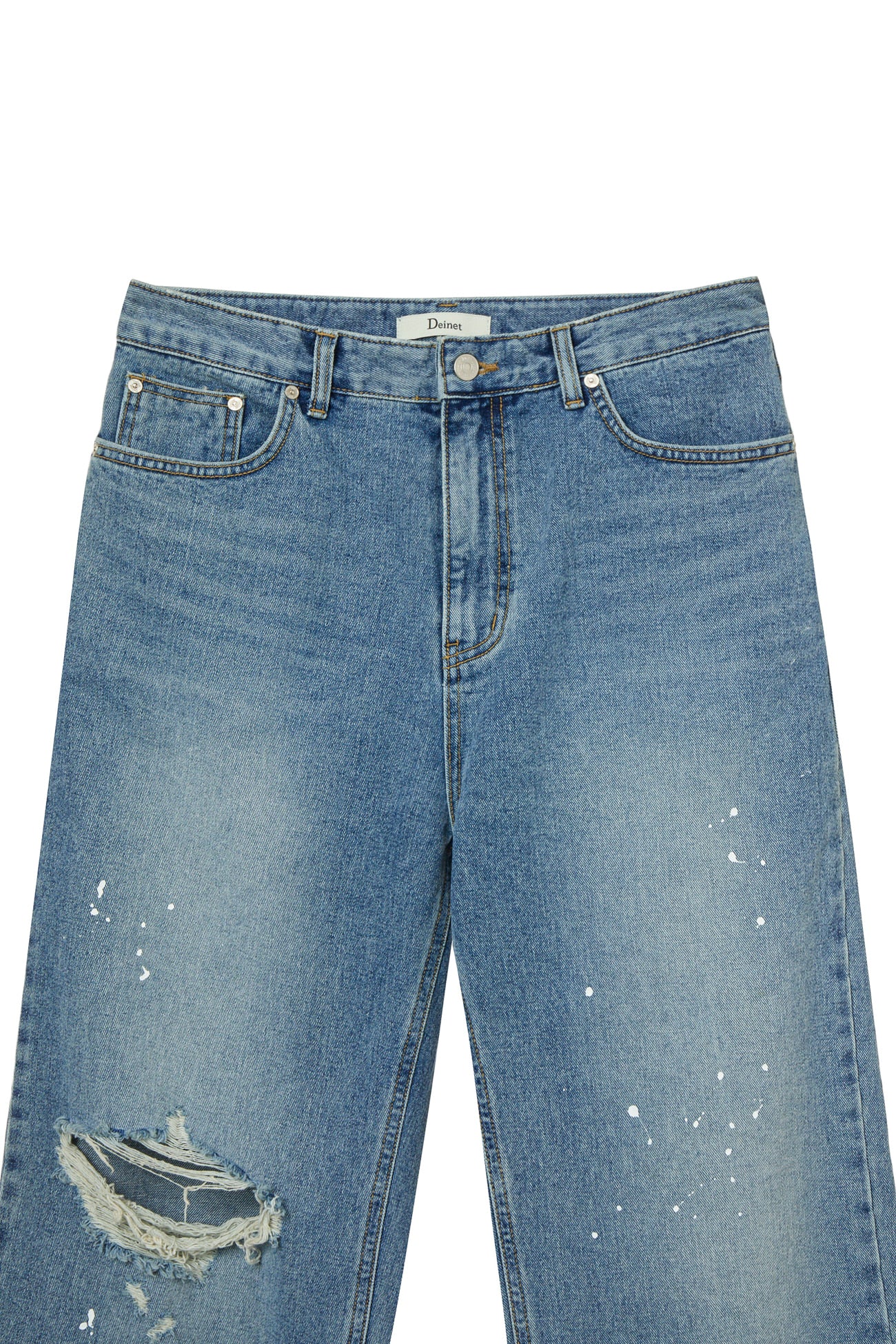 Deinet - Painted Logo Point Jeans (Blue) product image 14 | TRAB K-Fashion Australia