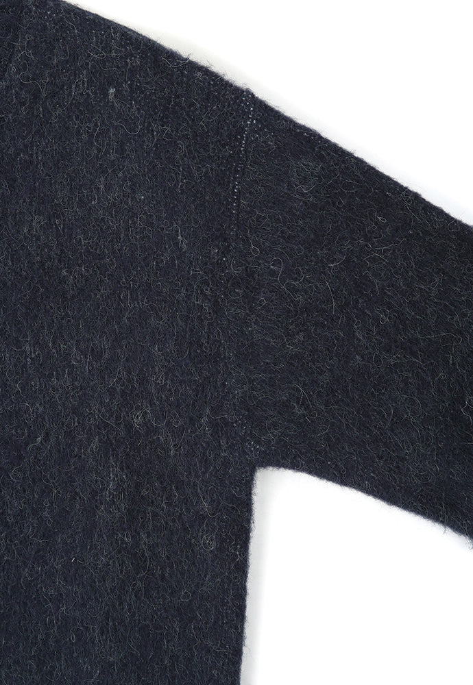 Art if acts - Alpaca Round Neck Cardigan (Dark Navy) product image 10 | TRAB K-Fashion Australia