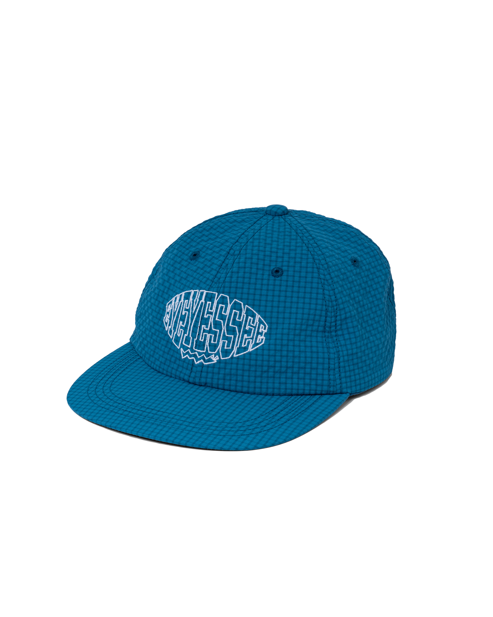 yeseyesee - Check Seersucker Cap (Blue) product image 1 | TRAB K-Fashion Australia
