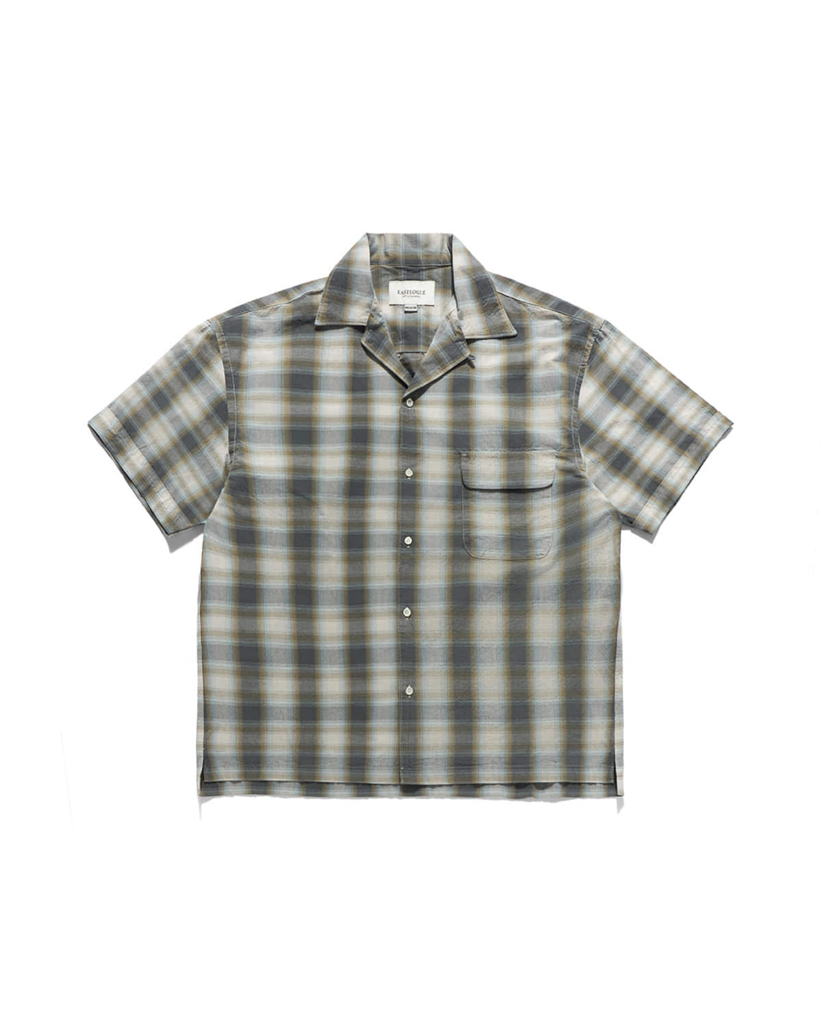 Eastlogue - Holiday Half Shirts (Beige & Blue Check) product image 5 | TRAB K-Fashion Australia