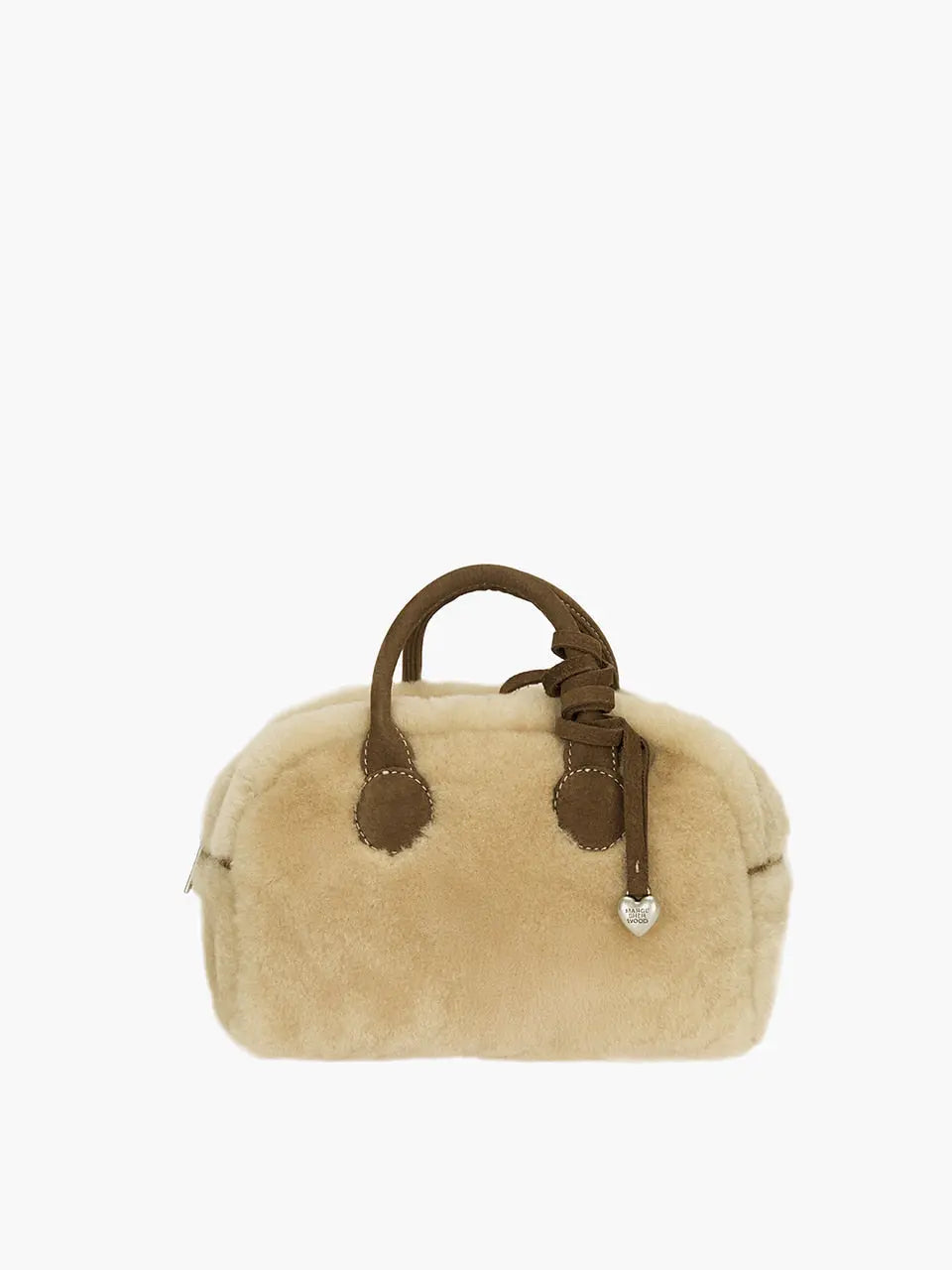 Marge Sherwood - Soft Bowling (Beige Shearling+Chestnut Nubuck) product image 1 | TRAB K-Fashion Australia