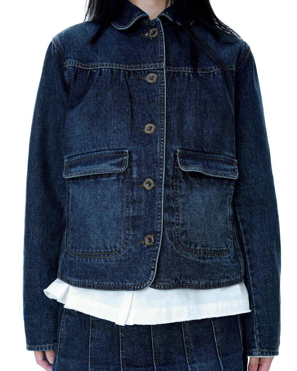 Coyseio - Deep Denim Jacket (Navy) product image 8 | TRAB K-Fashion Australia