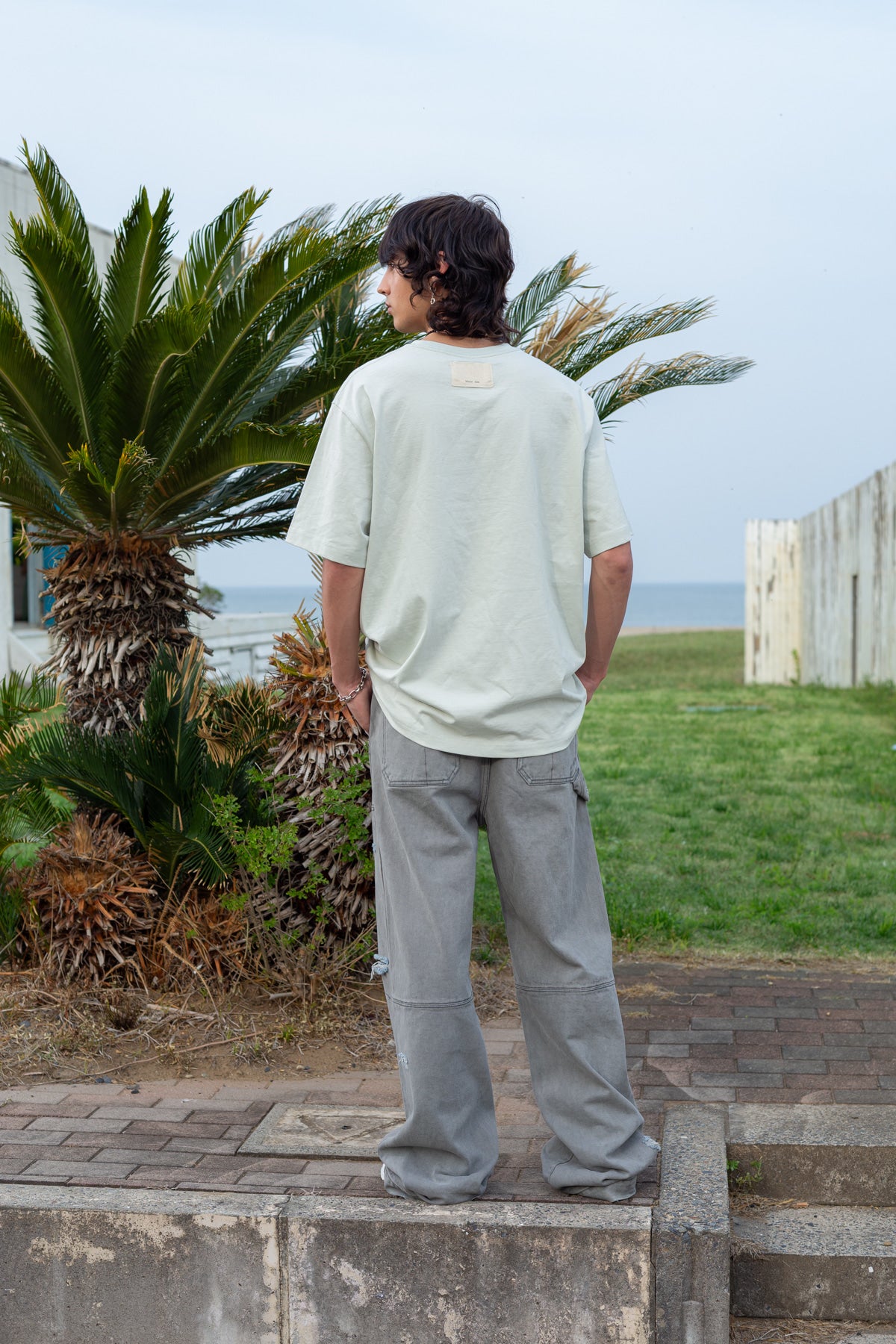 Matin Kim - Minimal Arch Logo Top (Mint) product image 9 | TRAB K-Fashion Australia