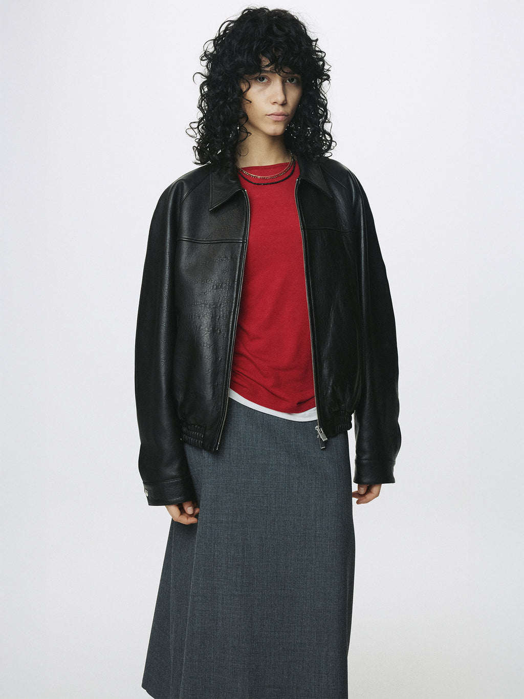 Tonywack - Wool Midi Skirt (Grey) product image 3 | TRAB K-Fashion Australia