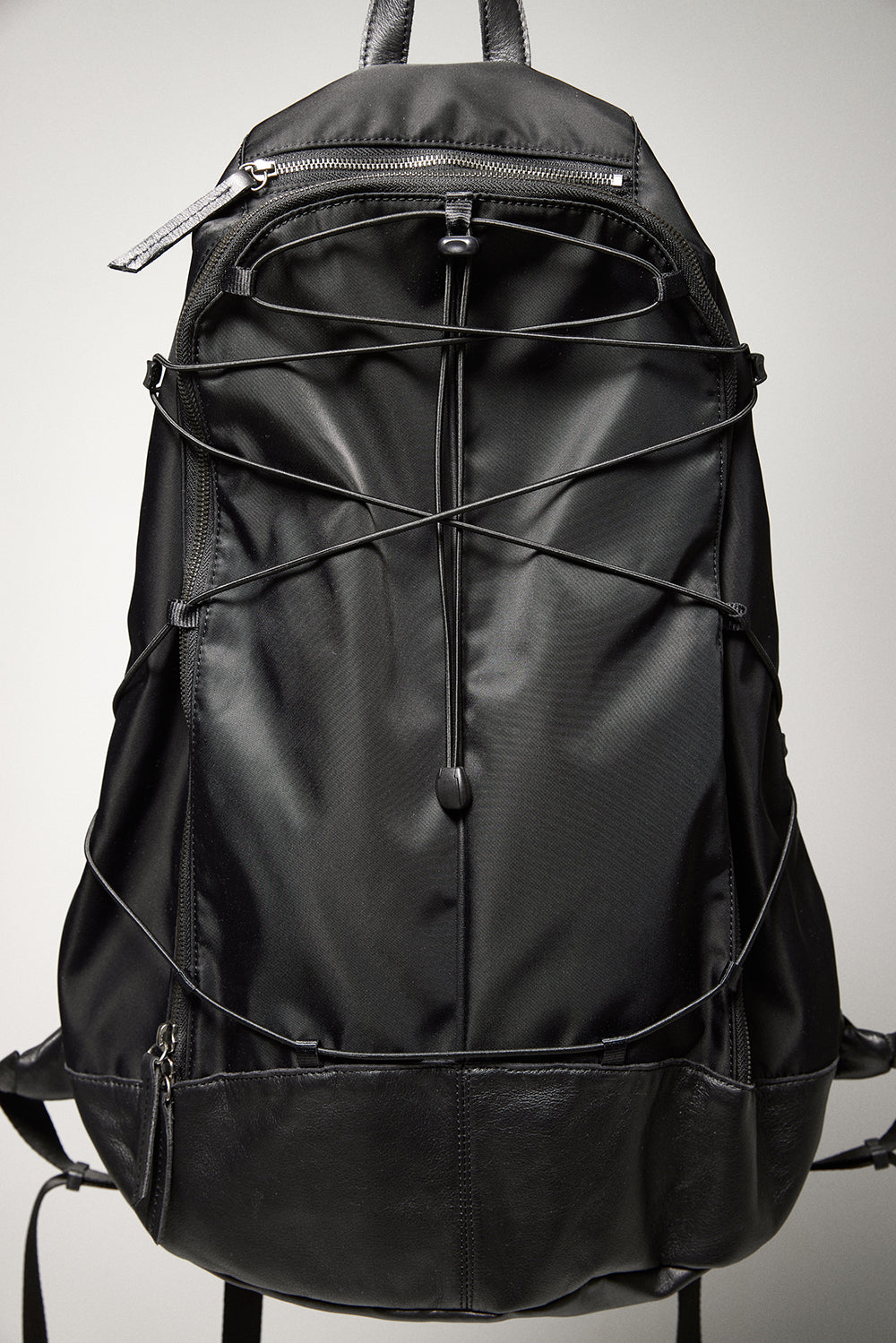 Hatchingroom - Nylon Leather Backpack (Black) product image 7 | TRAB K-Fashion Australia