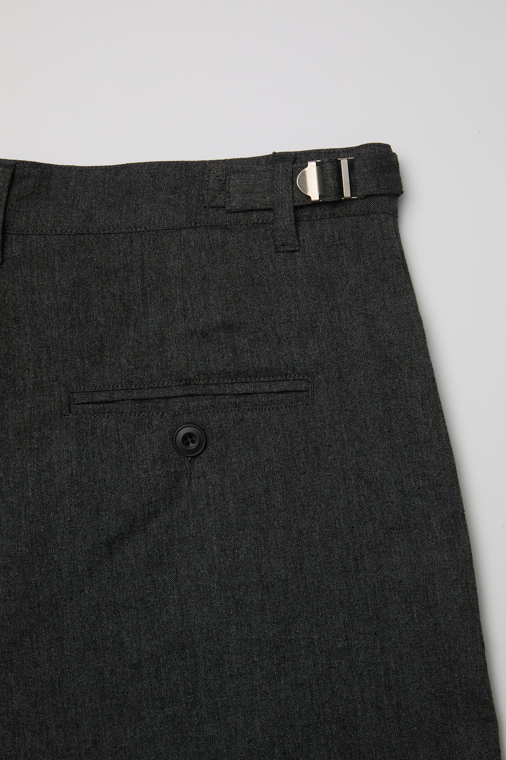 Coor - Two Tuck Linen Short Pants (Charcoal) product image 6 | TRAB K-Fashion Australia