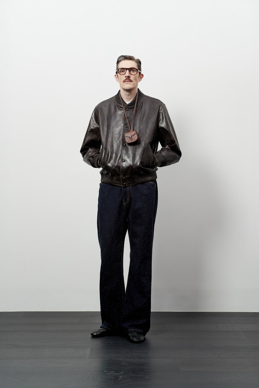 Stu - Stamped Lamb Skin Leather Jacket (Brown) product image 9 | TRAB K-Fashion Australia