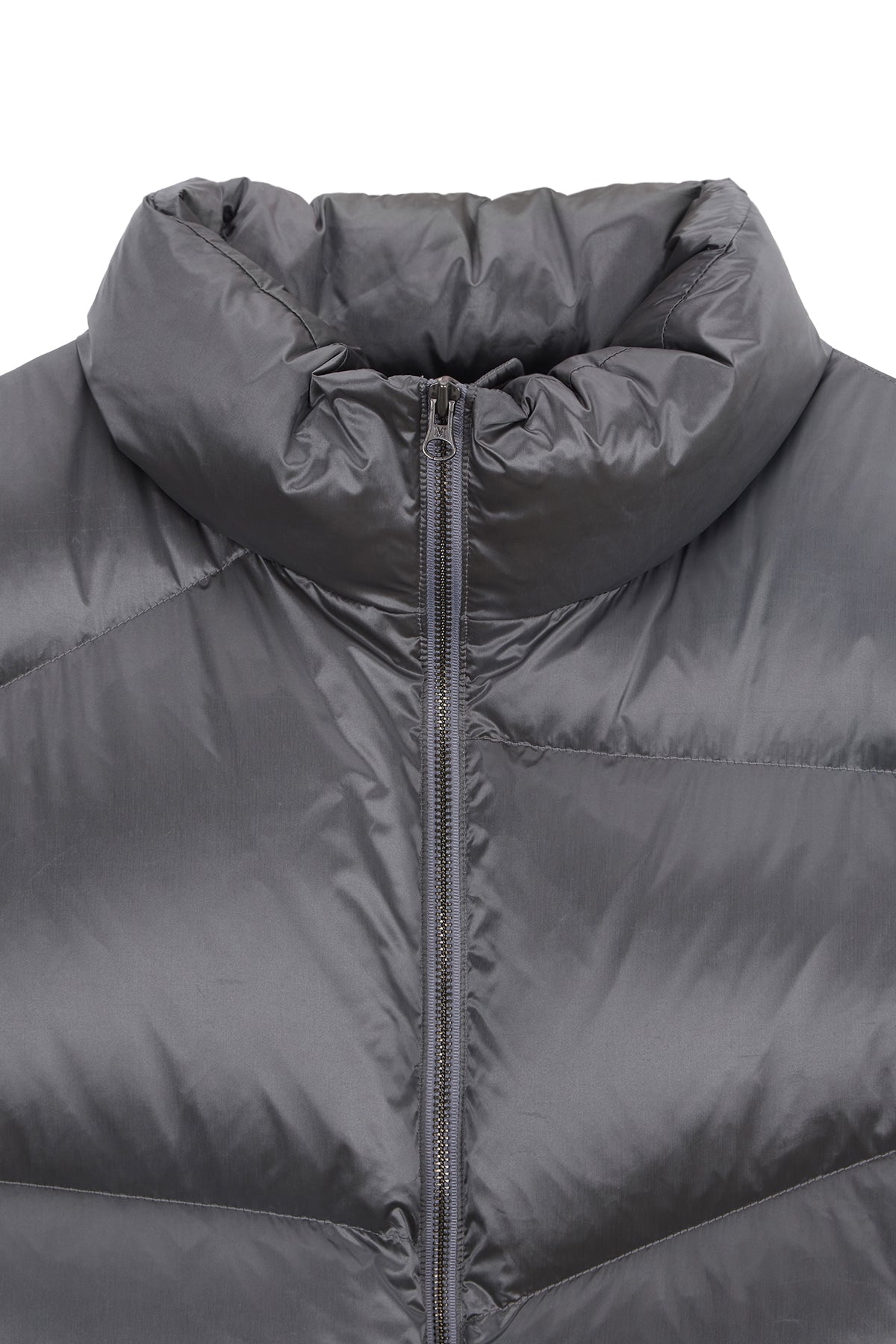 Matin Kim - Unbalance Quilted Down Vest (Grey) product image 3 | TRAB K-Fashion Australia