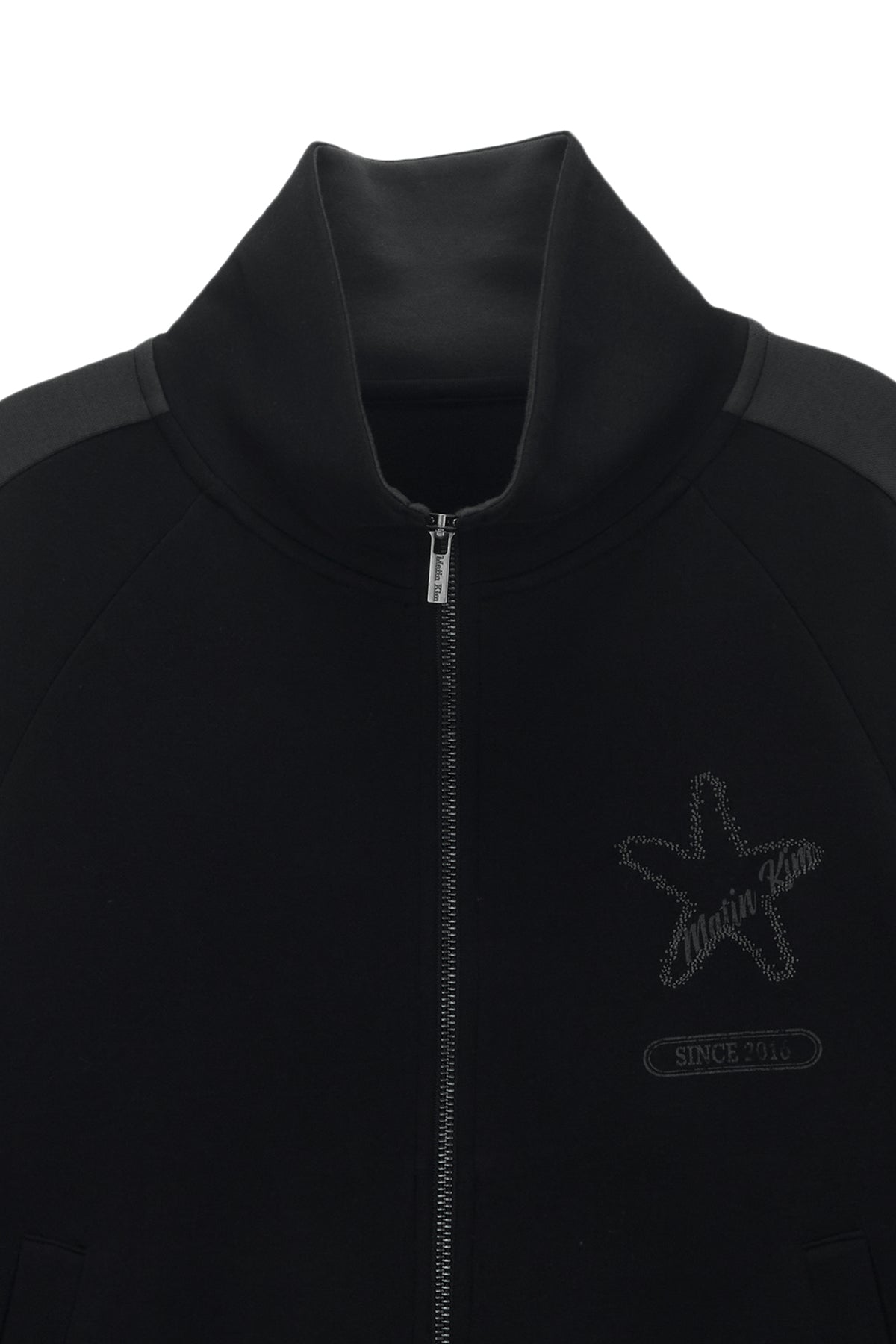 Matin Kim - Vintage Graphic Jersey Zip Up (Black) product image 3 | TRAB K-Fashion Australia