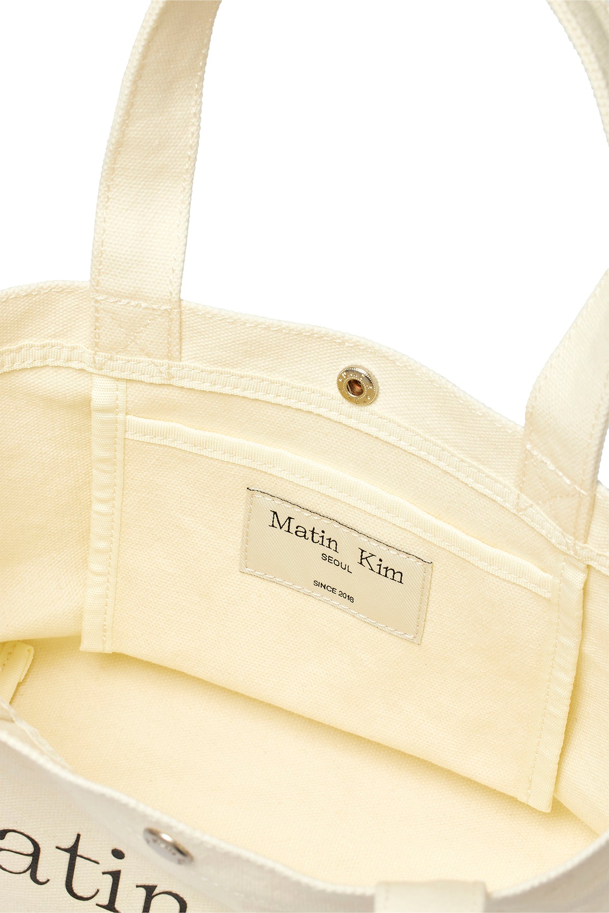 Matin Kim - Matin Canvas Mini Tote Bag (Ivory) product image 3 | TRAB K-Fashion Australia