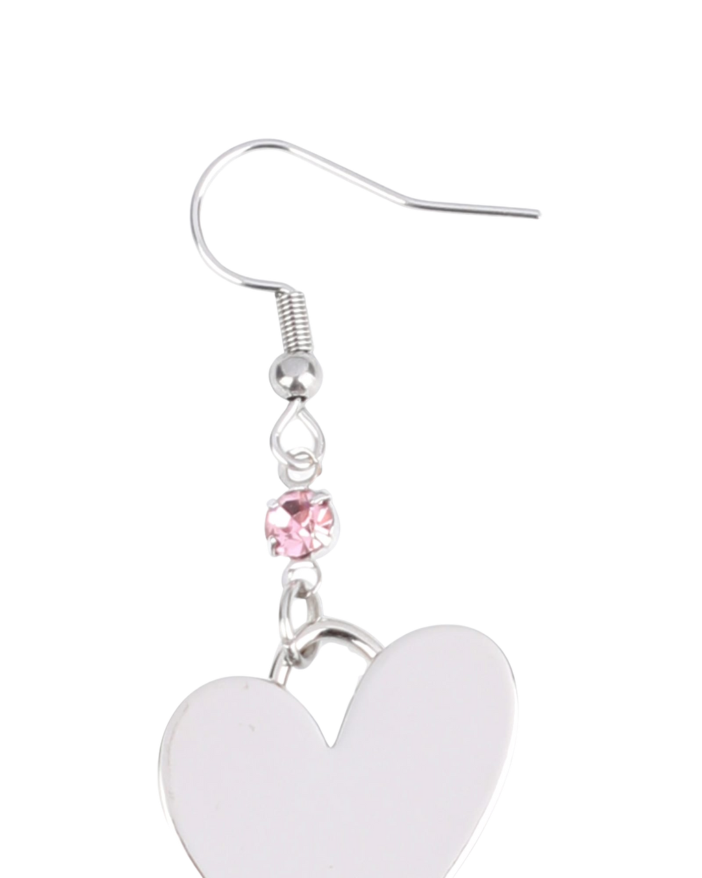 Kimhe Kim - Kimhekim Heart Earrings (White/Silver) product image 3 | TRAB K-Fashion Australia