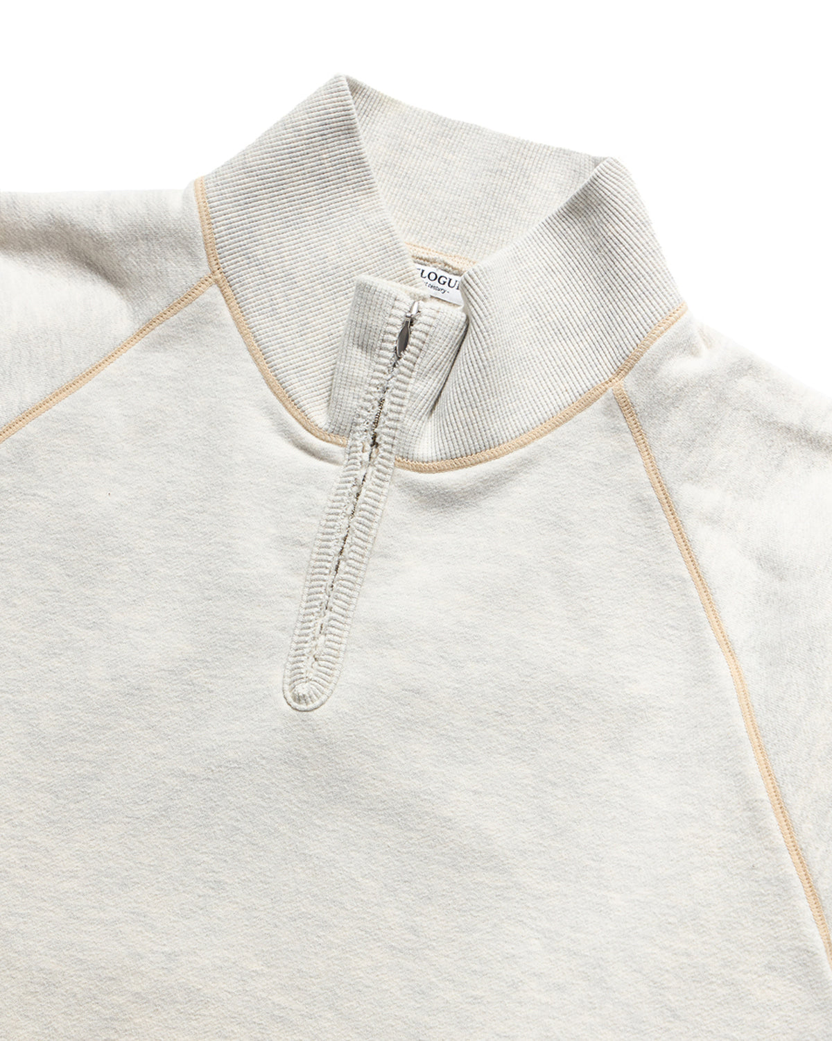 Eastlogue - Athletic Cut Out Zip-up Sweat (Oatmeal) product image 7 | TRAB K-Fashion Australia