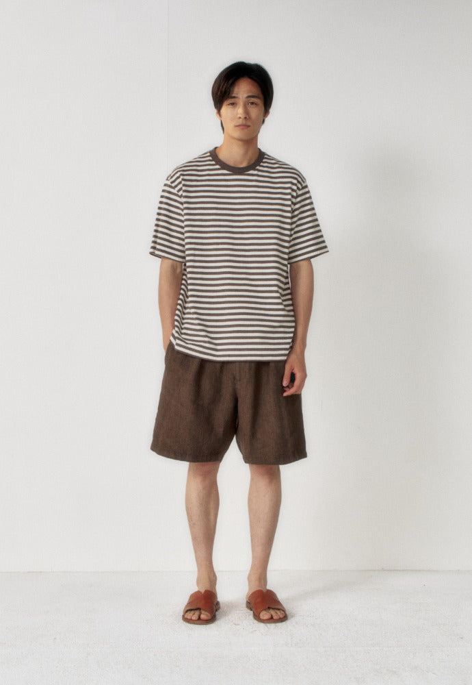 Art if acts - French Stripe S/S Tee (Vintage Brown) product image 1 | TRAB K-Fashion Australia