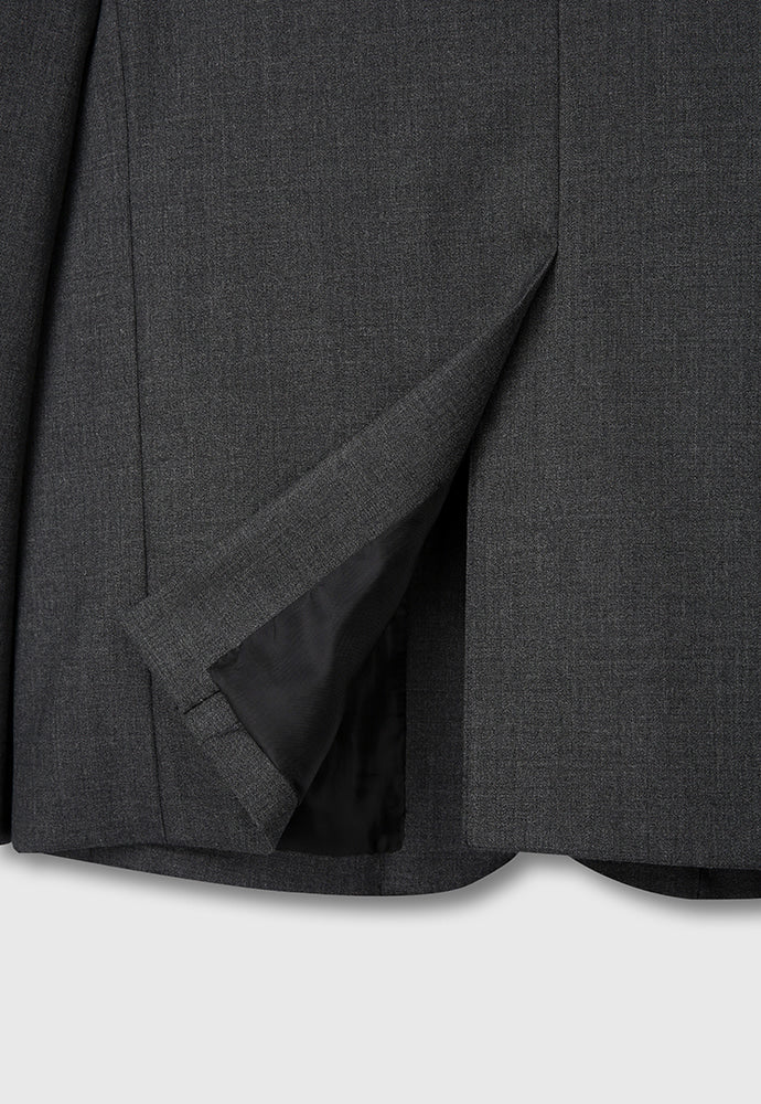 Tonywack - Virgin Wool Relaxed Tailored Jacket (Grey) product image 15 | TRAB K-Fashion Australia