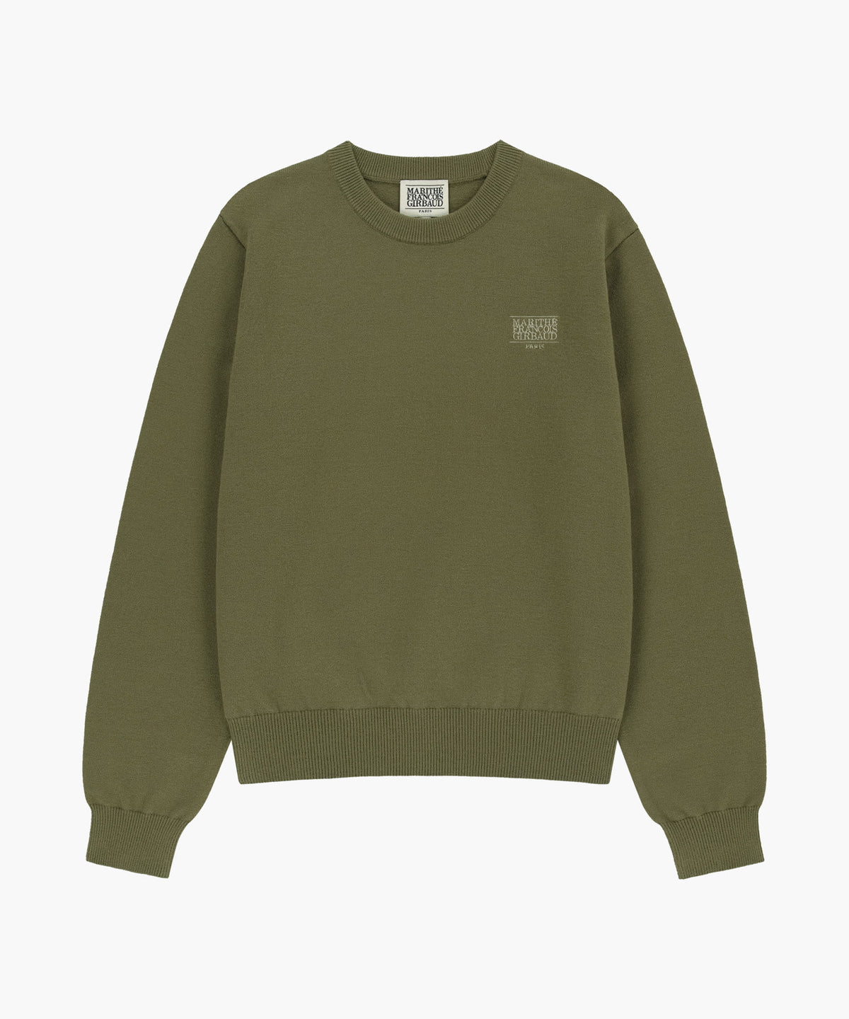 Marithe & Francois Girbaud - Small Classic Logo Knit Pullover (Olive) product image 5 | TRAB K-Fashion Australia