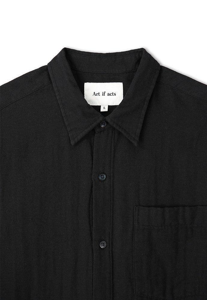 Art if acts - Washed Gauze Shirt (Black) product image 8 | TRAB K-Fashion Australia