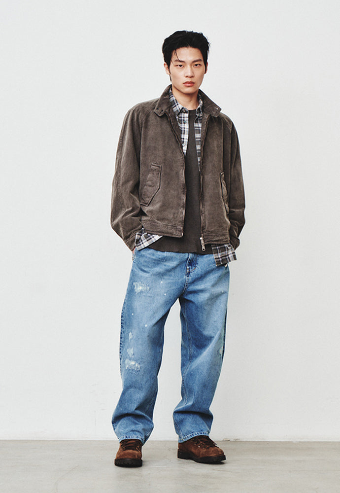 Art if acts - Garment Dyed Harrington Jacket (Mud Brown) product image 5 | TRAB K-Fashion Australia