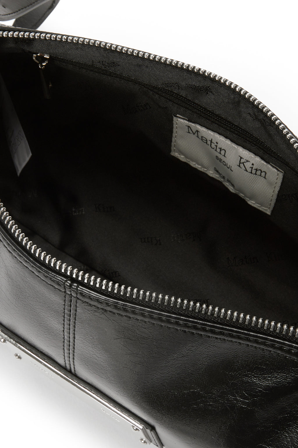 Matin Kim - Buckle Strap Shoulder Bag (Black) product image 4 | TRAB K-Fashion Australia