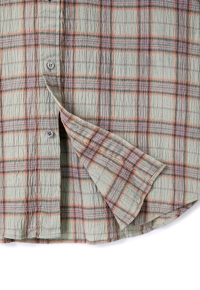 Art if acts - Vintage Check Half Shirt (Jade) product image 15 | TRAB K-Fashion Australia