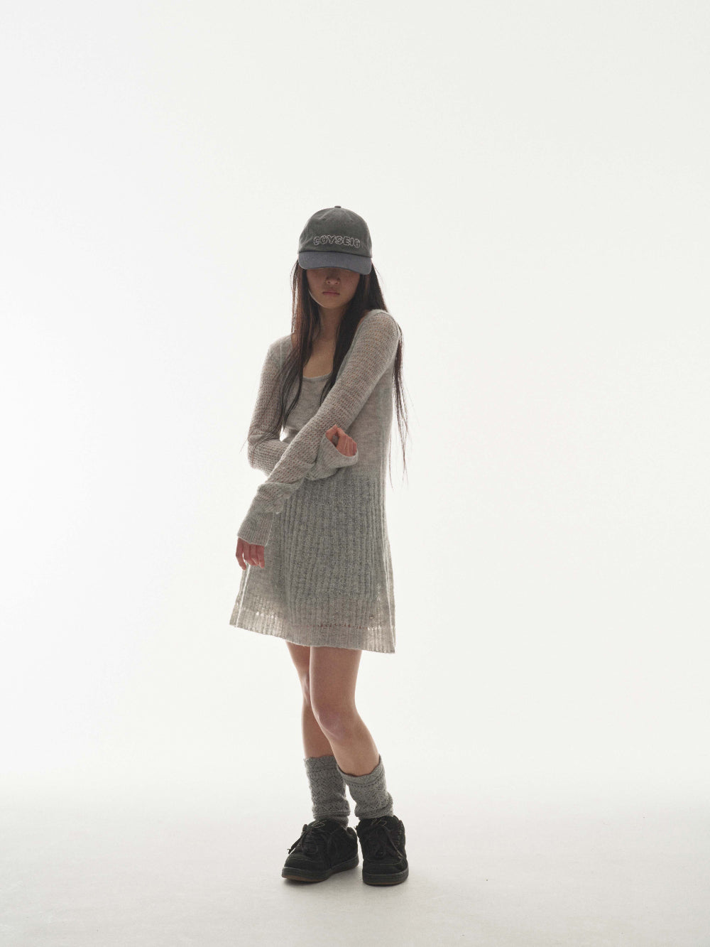 Coyseio - Soft Bell Knit (Light Grey) product image 2 | TRAB K-Fashion Australia